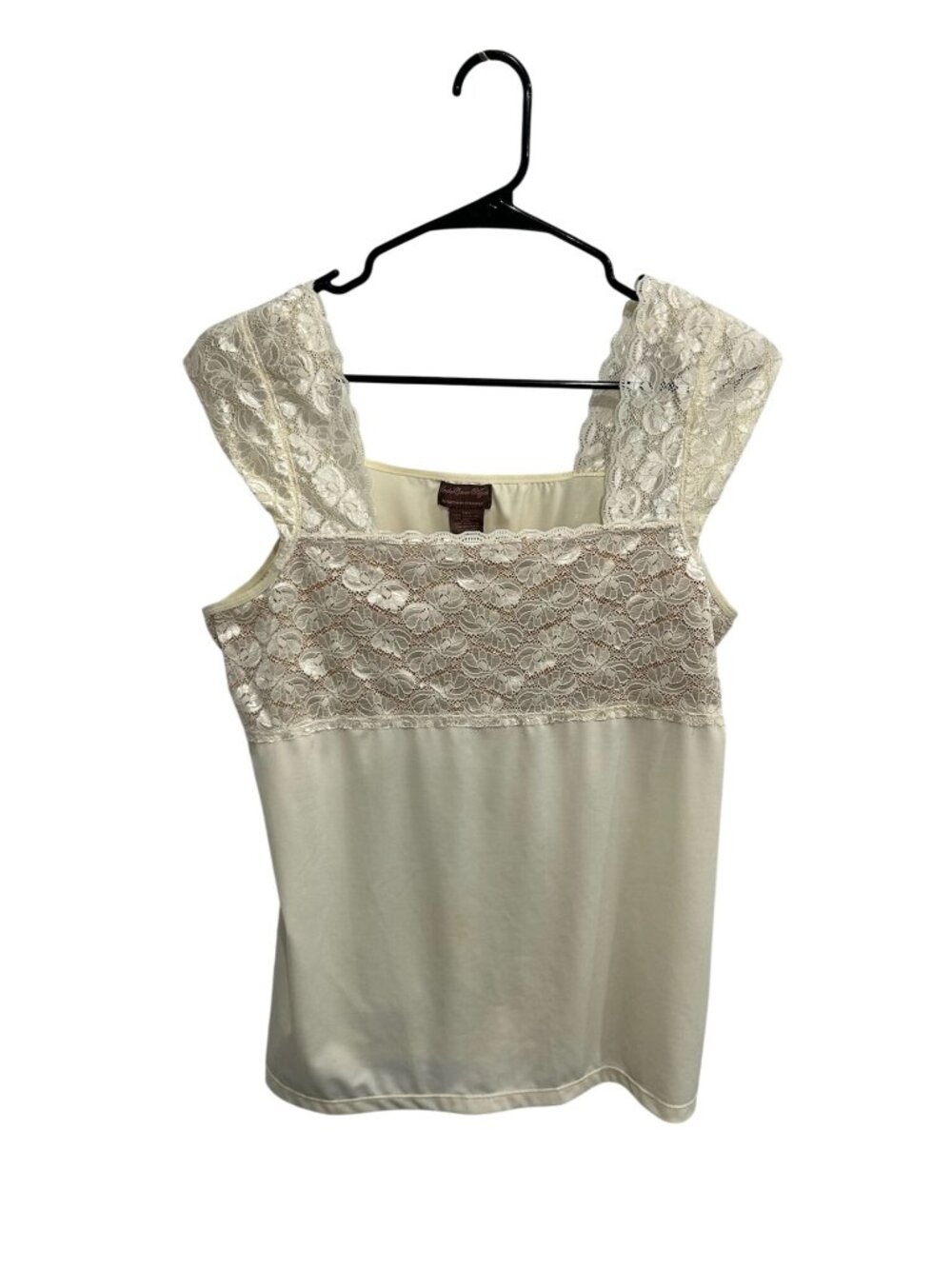 Under Cover Agent XL Cream Lace Tank Top Lined Romanticcore Fairycore